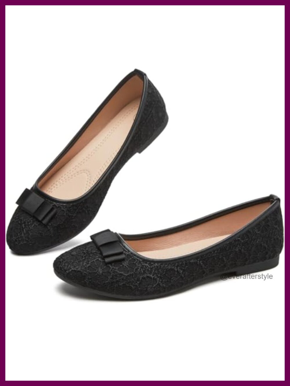 Ballet Flats Women Dress Shoes Memory Foam Slip On Round Toe Mesh